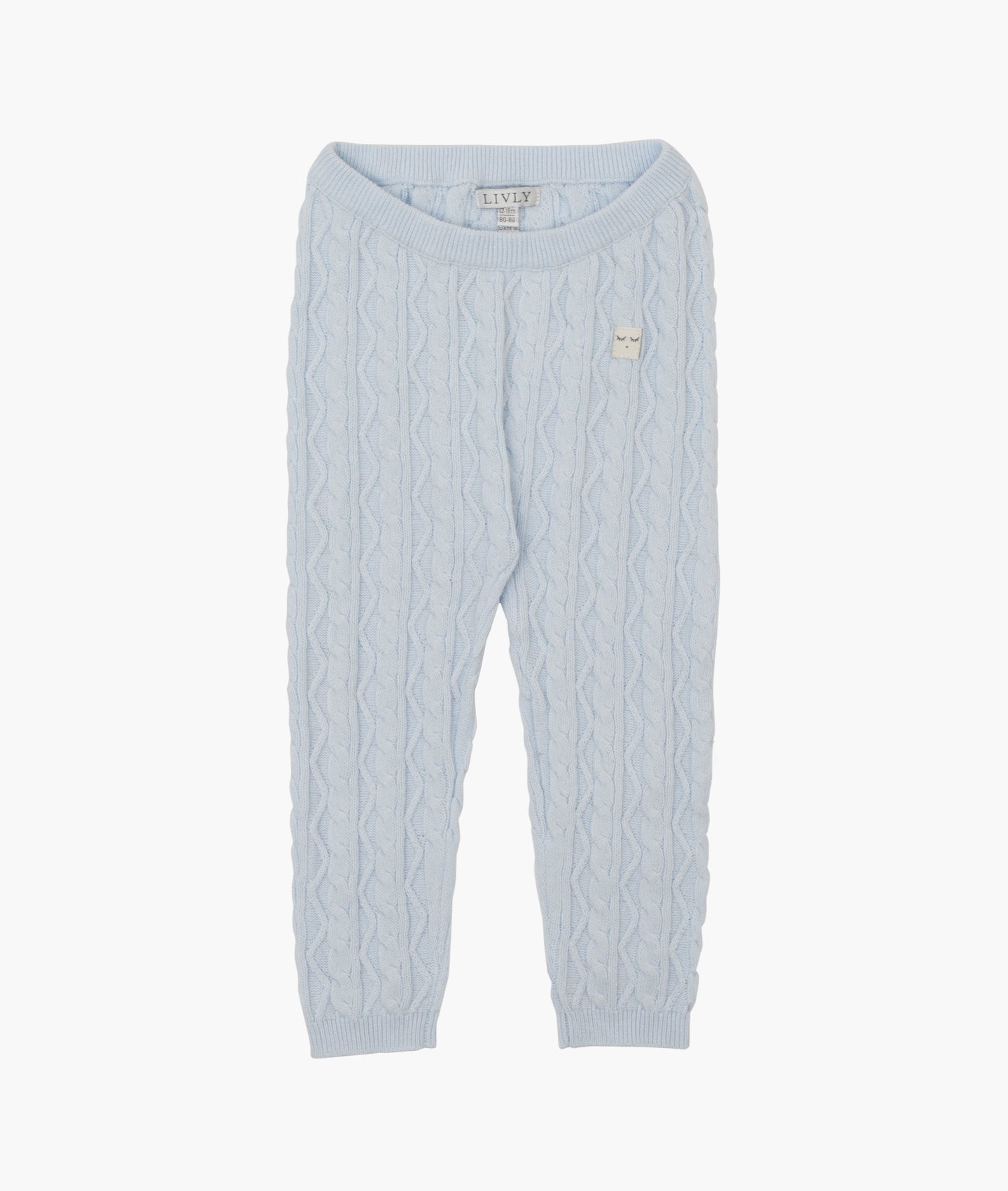 Cable knit pants